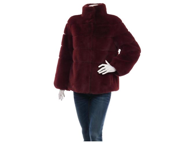 Abrigo Diane Von Furstenberg Burdeos Poliéster Talla S