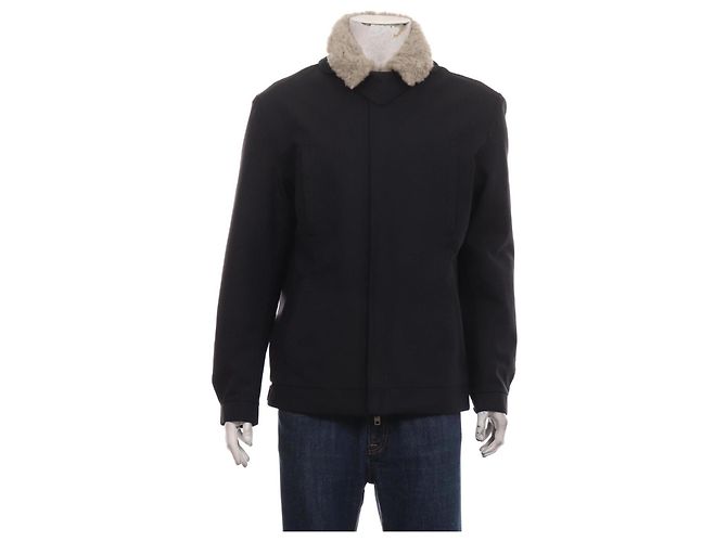 Autre Marque Norwegian Rain Navy Blue Wool Jacket