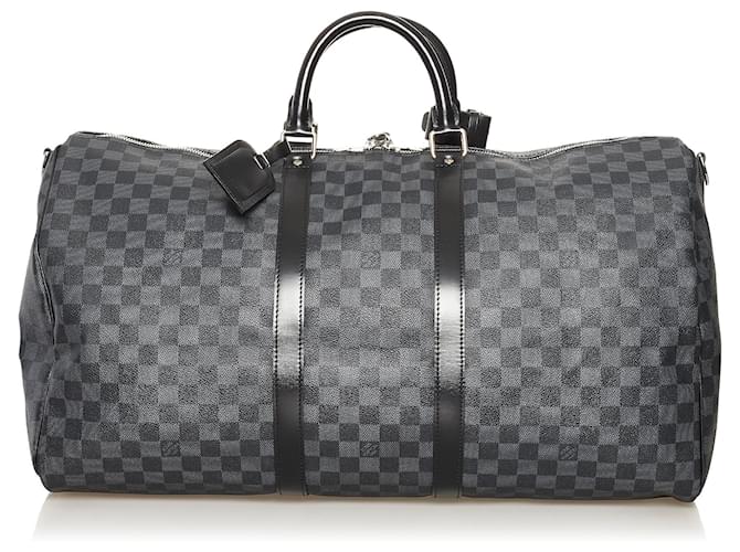 Louis Vuitton Damier Graphite Keepall Bandouliere 55 Travel bag