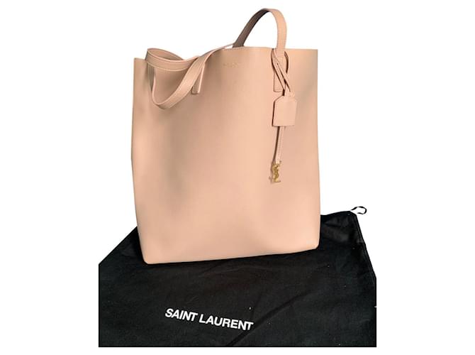 Saint Laurent Shopping Toy Leather Tote in Brown