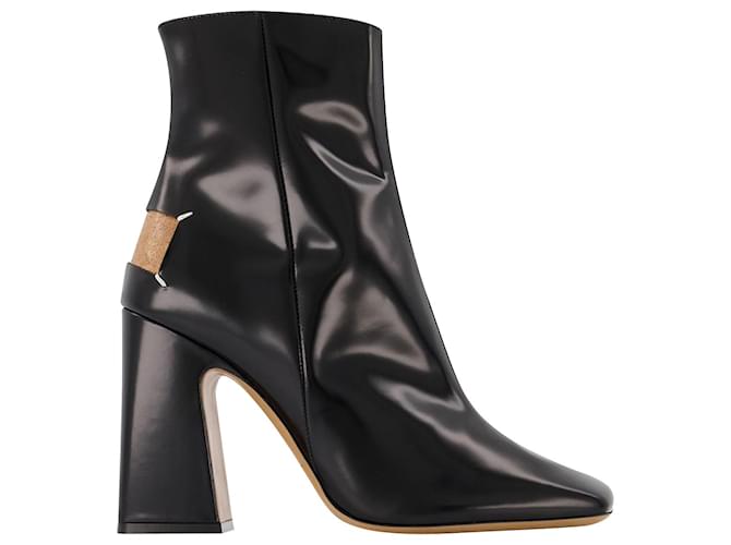 Maison Martin Margiela Boots in Black Fabric/Leather  ref.667584