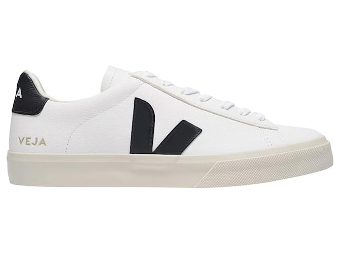 Campo Sneakers - Veja - White/Black - Leather Multicor Couro  ref.667800