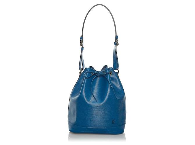 Louis Vuitton Epi Noe azul Couro Bezerro-como bezerro  ref.667857
