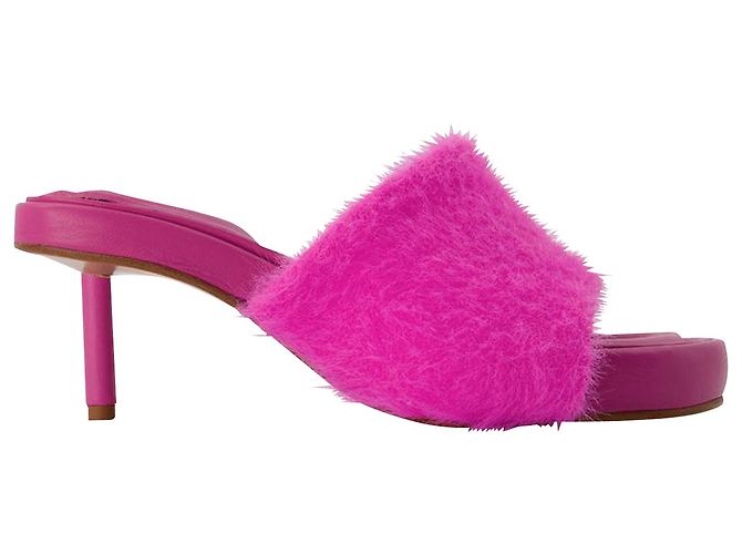 Jacquemus Argilla Mules in Pink Polyamide