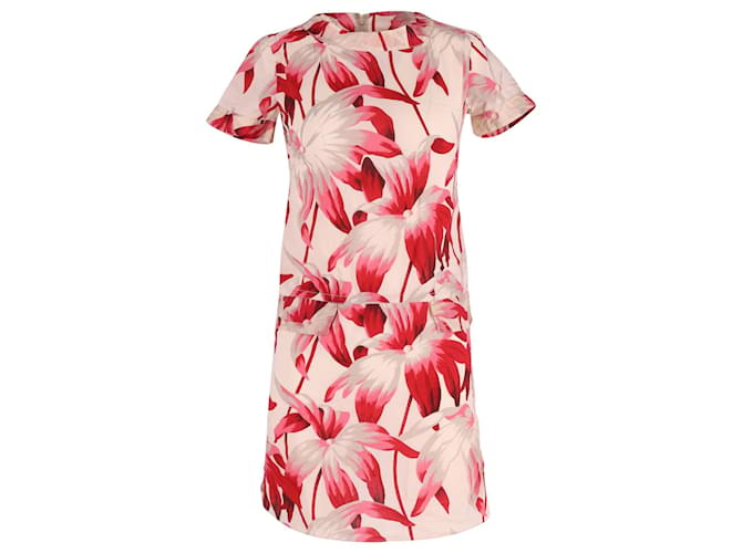 Vestido recto tipo camiseta Clematis de Marni en algodón con estampado floral  ref.667958