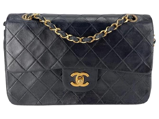 Mademoiselle Black Leather Chanel Flap Bag  ref.668228