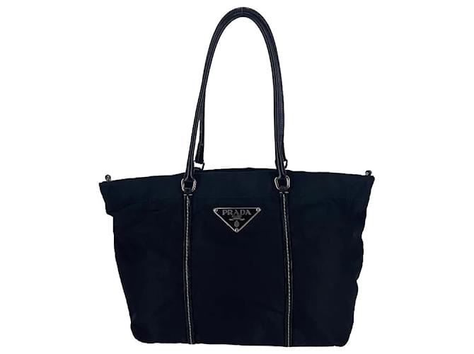 Black Nylon Prada Shoulder Bag  ref.668296