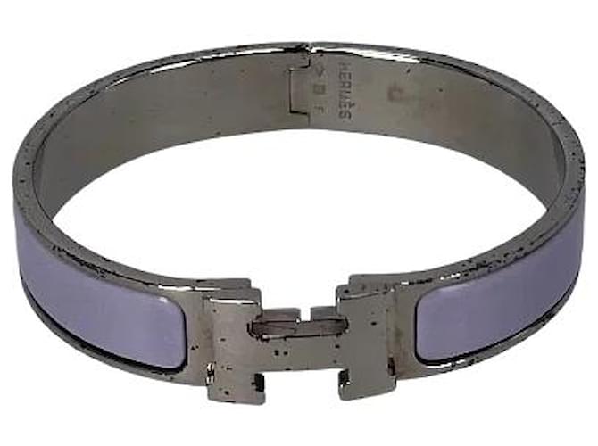 Bracelet Hermès Métal Violet  ref.668456