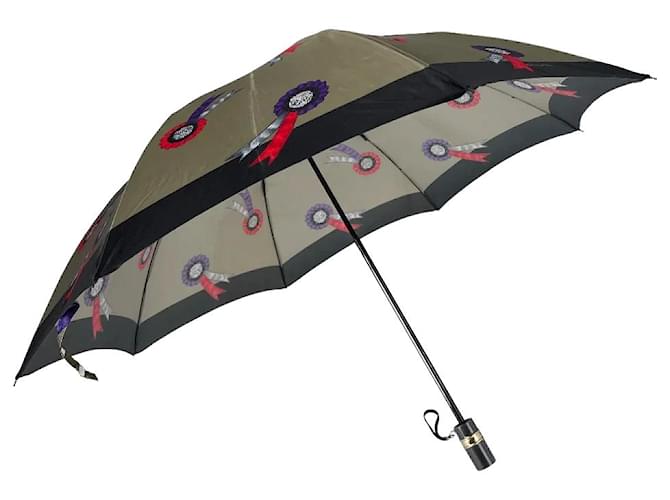 Parapluie Dior Nylon Vert Noir  ref.668683