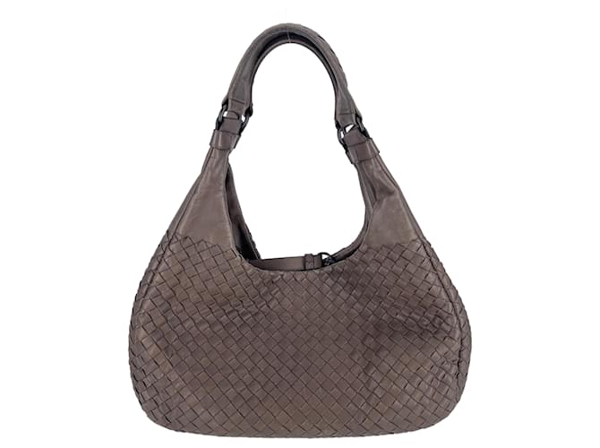 BOTTEGA VENETA Brown Intrecciato Medium Hobo