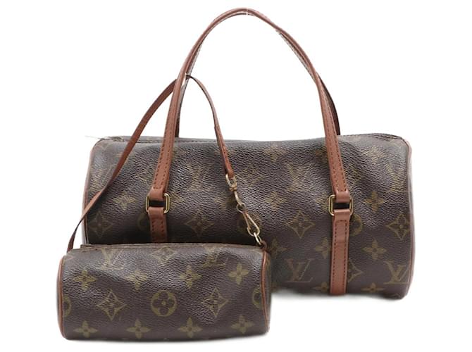 Louis Vuitton Brown Coated Canvas Monogram Papillon 30 Gold