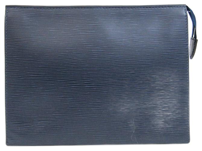 Louis Vuitton Poche Toilette Navy blue Leather  ref.668990