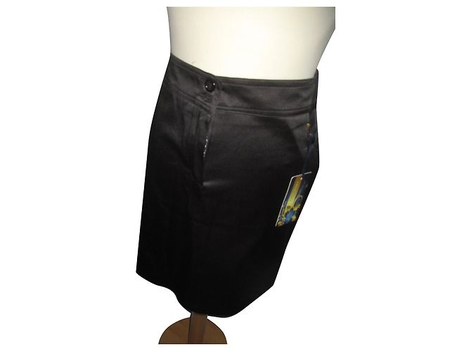 Autre Marque Falda Lulumary de algodón negra Talla 42 Negro