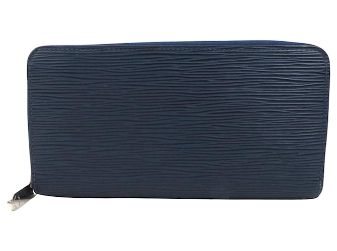 Louis Vuitton Portefeuille zippy Blue Leather  ref.669056