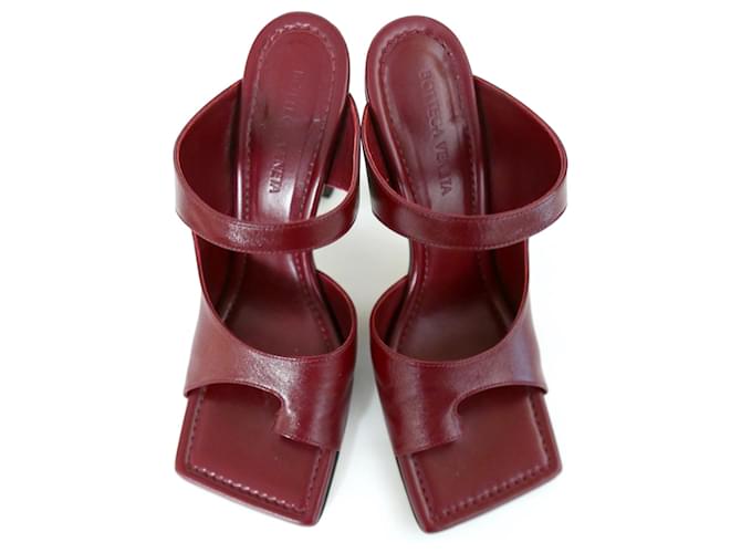 Leather Mules In Red