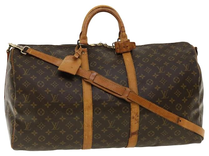 Louis Vuitton Monogram Keepall Bandouliere55 Boston Bag M41414 LV Auth bs2116 Cloth  ref.669254