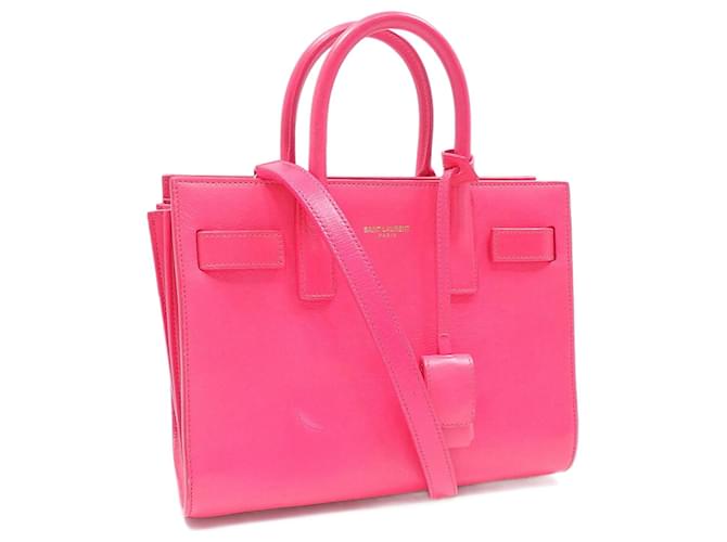 Saint Laurent Sac de jour Pink Leather  ref.669580