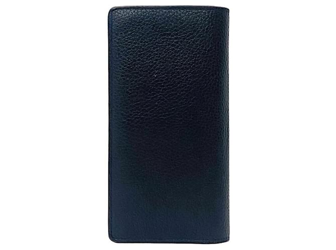 Louis Vuitton Portefeuille Brazza Blu navy Pelle  ref.669594