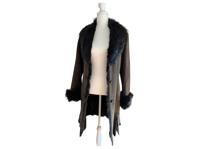 Autre Marque Coats, Outerwear Chestnut Leather  ref.669831