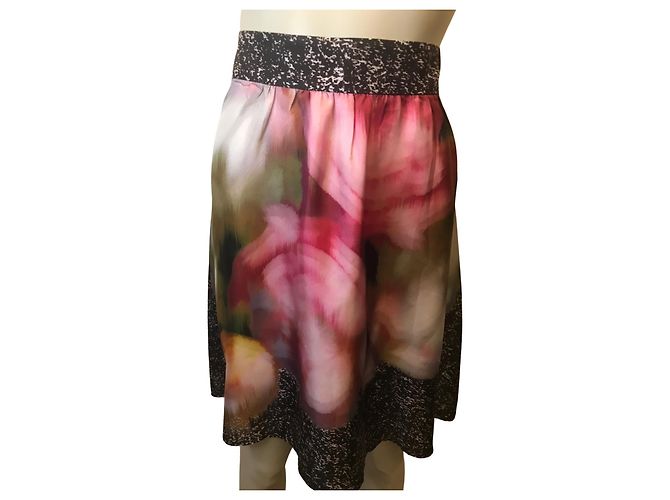 Paule Ka silk patterned short skirt multicolore Multiple colors