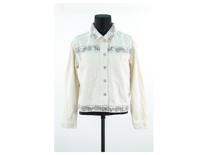 Claudie Pierlot jacket 36 Beige Cotton  ref.669978