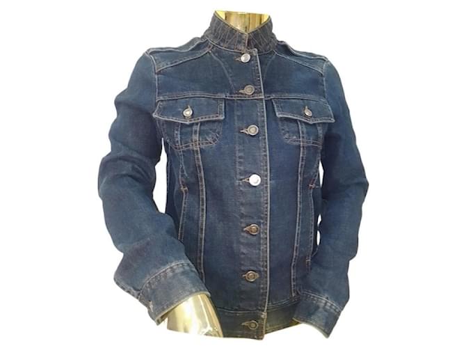 #gucci#chaqueta#jeans#abrigo#38#36#milisegundo Azul marino Pantalones vaqueros  ref.670076