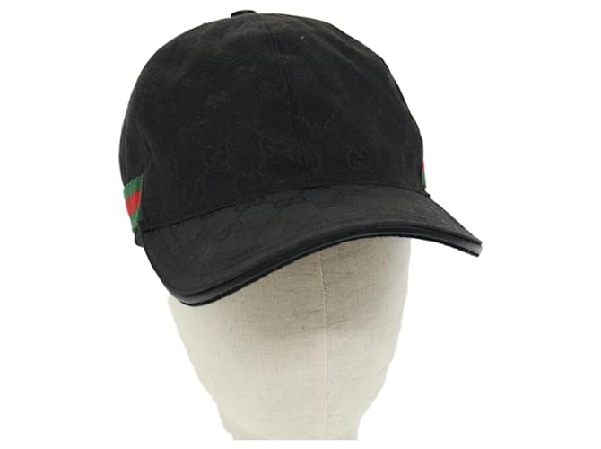 Gucci Gg Supreme Baseball Cap In Black