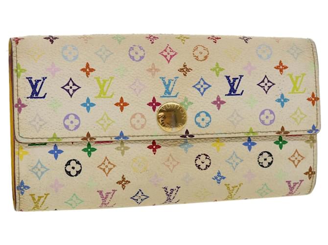 Louis Vuitton Sarah Wallet White Monogram Multicolor Canvas