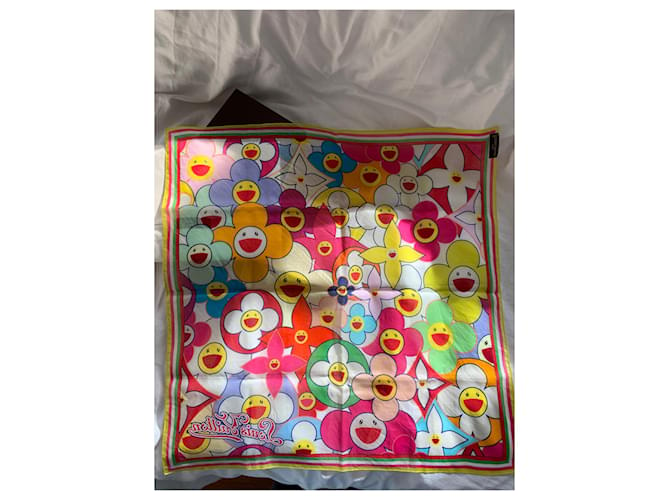 Louis Vuitton Bandana Cosmic Blossom de edición limitada Multicolor Algodón  ref.670305