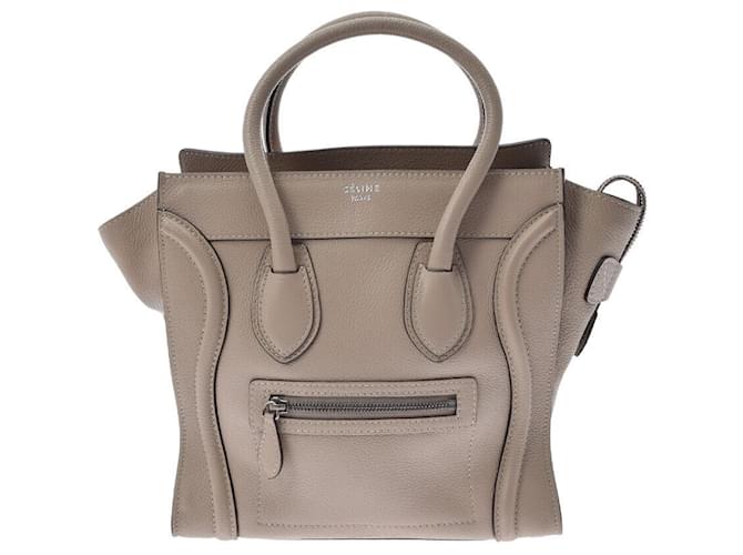 Céline Luggage Grey Leather  ref.670363