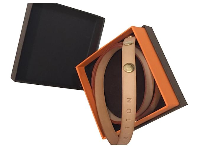 Montsouris Louis Vuitton Slim model Beige Leather  ref.670509