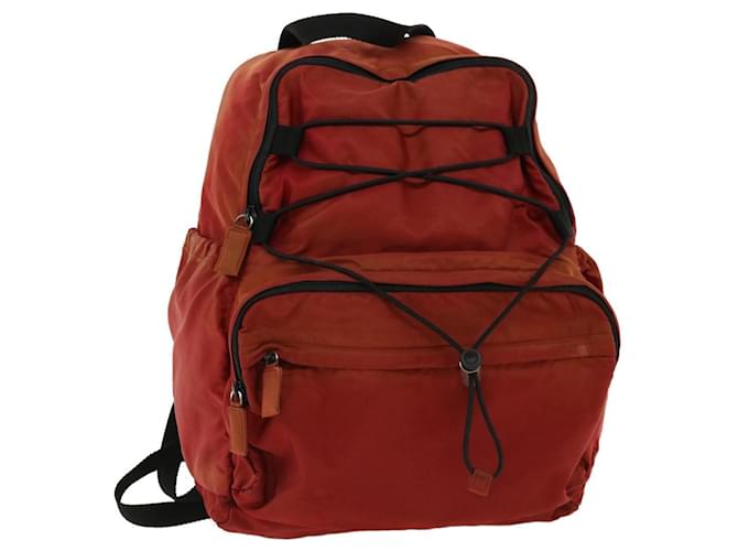PRADA Backpack Nylon Red Auth bs2206  ref.670658
