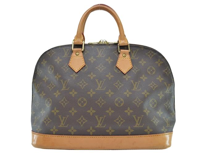 Louis Vuitton Alma Brown Cloth  ref.670824