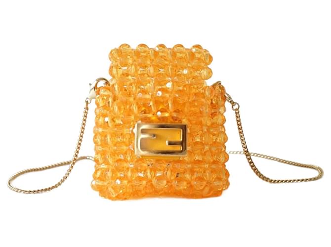 Fendi Nano Zucca Baguette Charm Mini Bag
