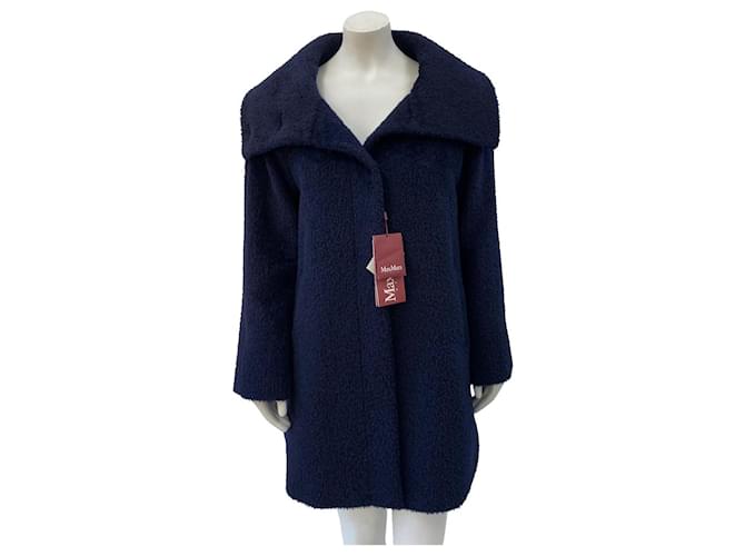 Max Mara Coats, Outerwear Blue Wool  ref.670896