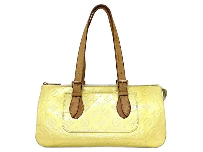 Louis Vuitton Rosewood Yellow Patent leather  ref.670949