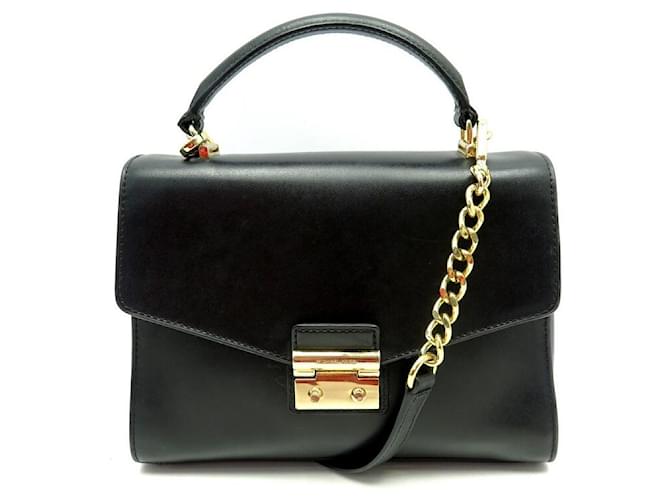 Michael Kors handbag 30F7GSLS2L BLACK LEATHER  ref.671059