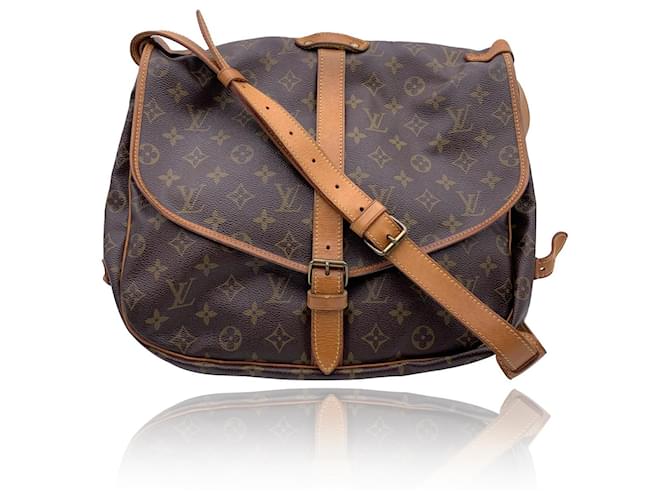 Louis Vuitton, Bags, Louis Vuitton Handbag Authentic Used Vintage Saddle  Bag Saumer Crossbody