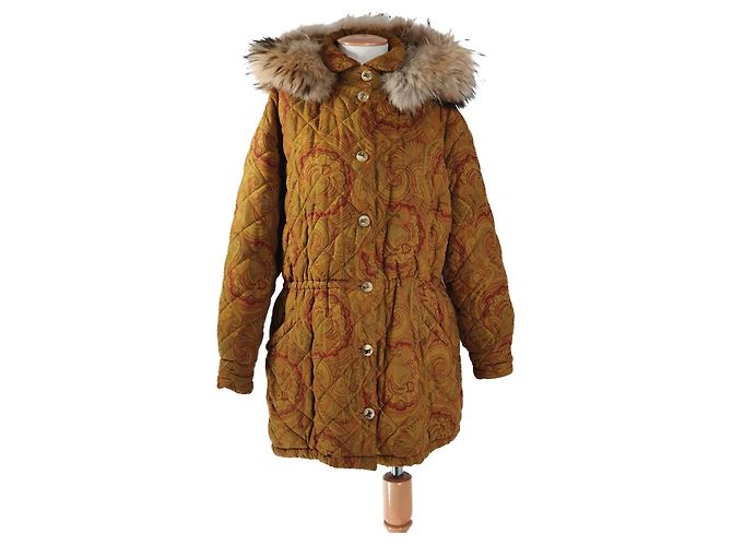 Etro Jacket Multicolore Fur Polyester Polyamide 46 Multiple colors