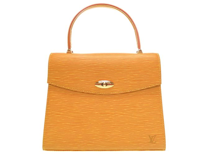 Louis Vuitton Malesherbes Amarillo Cuero  ref.671300