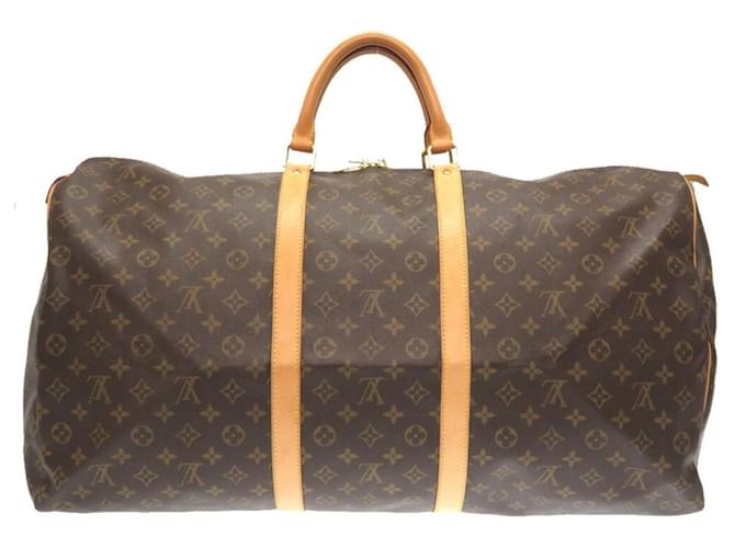 Louis Vuitton Keepall 50 Brown Cloth  ref.671330