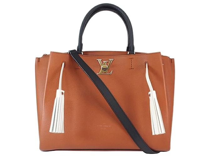 Louis Vuitton Brown Lockmeto  Leather Pony-style calfskin  ref.671383