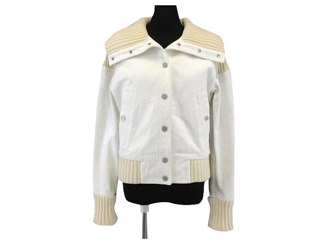 Chanel jacket White Cotton  ref.671443