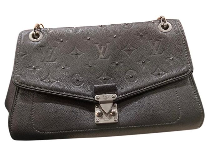 Louis Vuitton Saint Germain PM Monogram Empreinte Couro Cinza