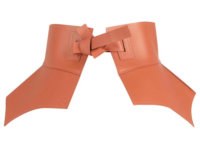 Loewe Obi Corset Belt in Brown Tan Calfskin Leather Beige Pony-style calfskin  ref.671613