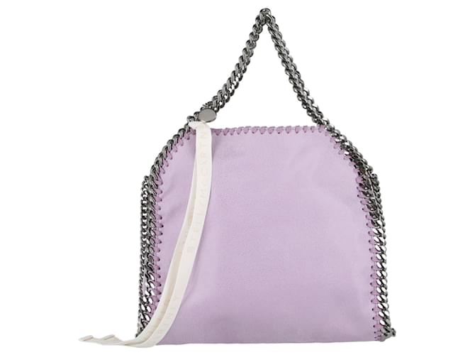 Stella Mc Cartney Stella McCartney Mini Falabella Tote Bag Purple Polyester  ref.671631