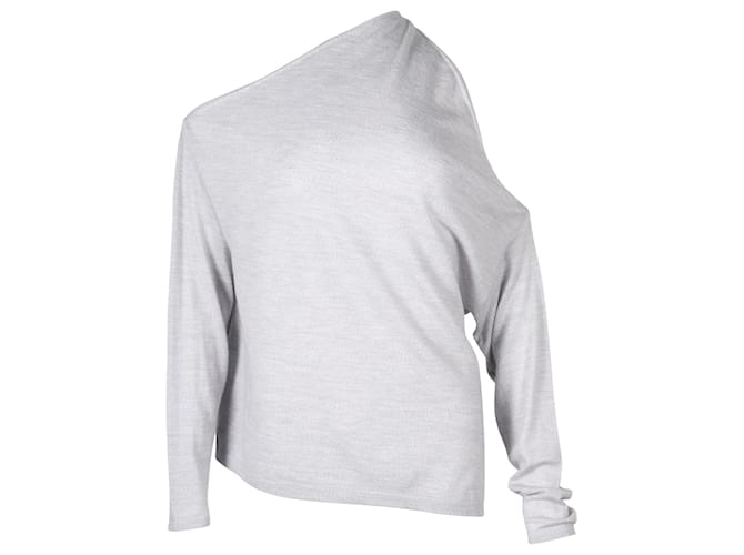 Autre Marque Dion Lee Asymmetrical Sweater in Grey Merino Wool  ref.671646