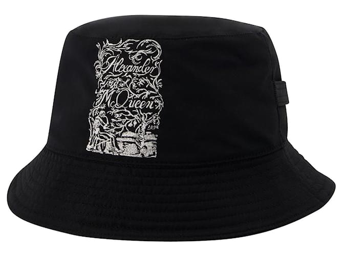 Alexander Mcqueen Hut aus schwarzem Segeltuch  ref.671720