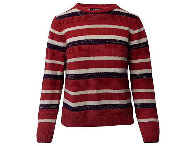 Suéter con rayas de lúrex de APC en algodón multicolor  ref.671802