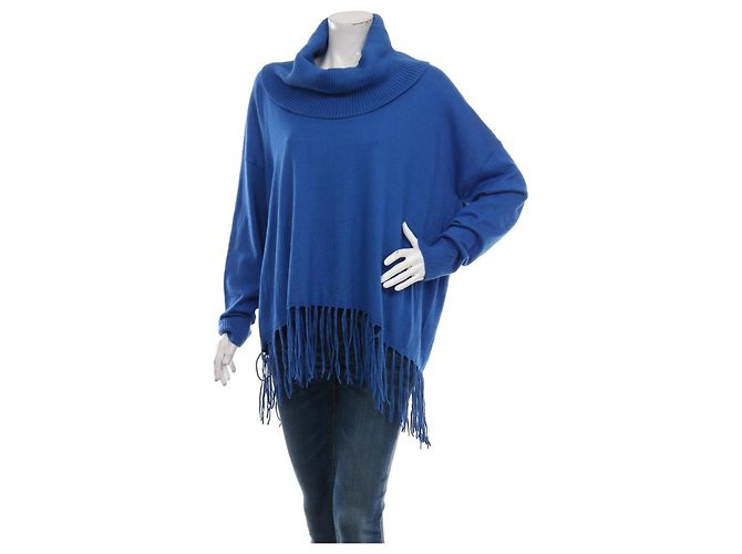 Suéter Polo Michael Kors Azul Mezcla de Angora XL
